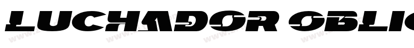 Luchador Oblique字体转换